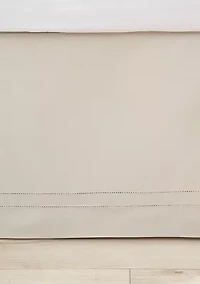 Solid Pleated 1-Piece Sateen Cotton Bedskirt