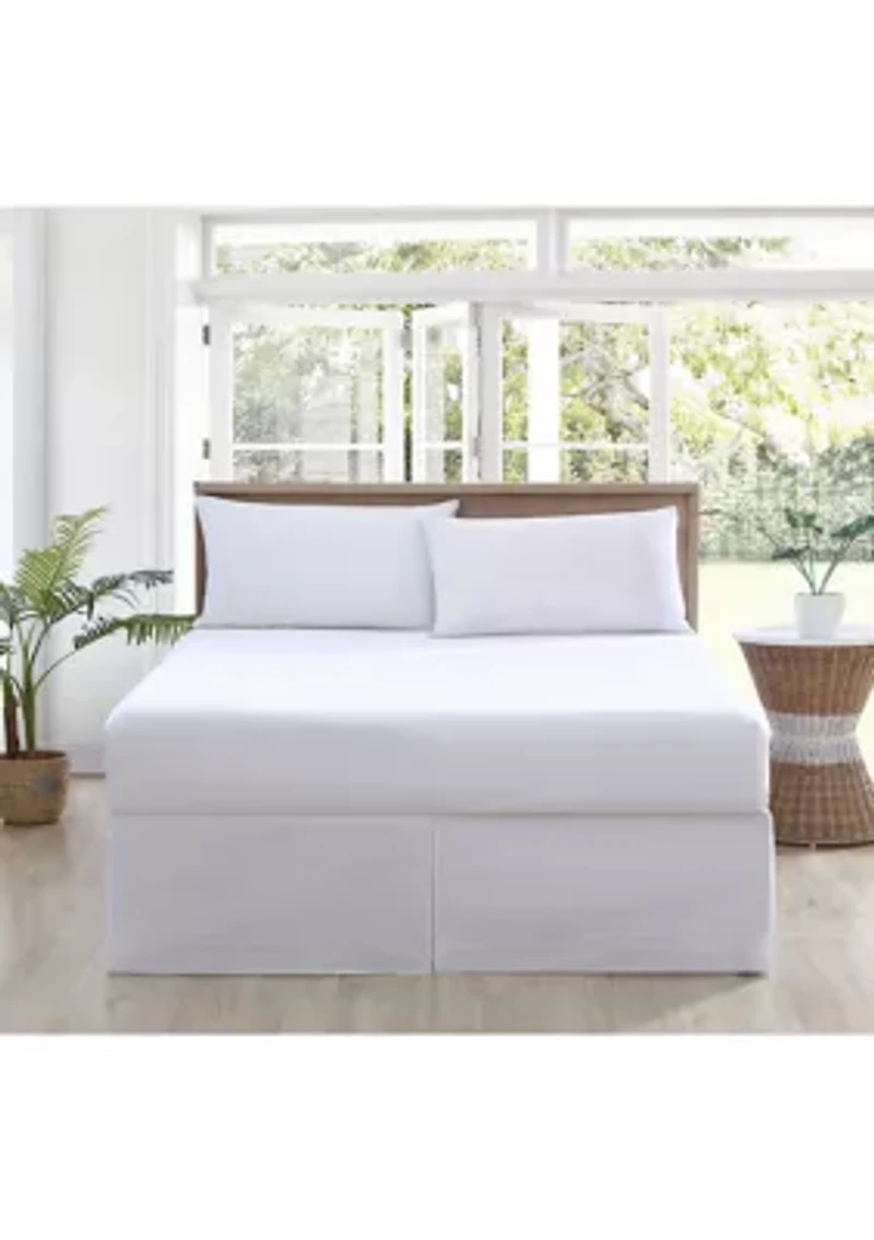 Solid 100% Cotton T210 Sateen Tailored Bedskirt