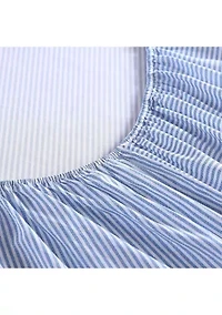 Oxford Stripe Cotton Fitted Sheet