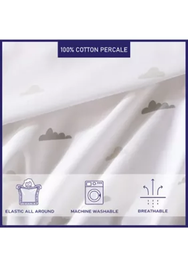 Cloud 3-Piece Percale Cotton Sheet Set