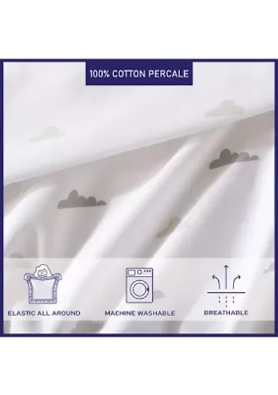 Cloud 3-Piece Percale Cotton Sheet Set