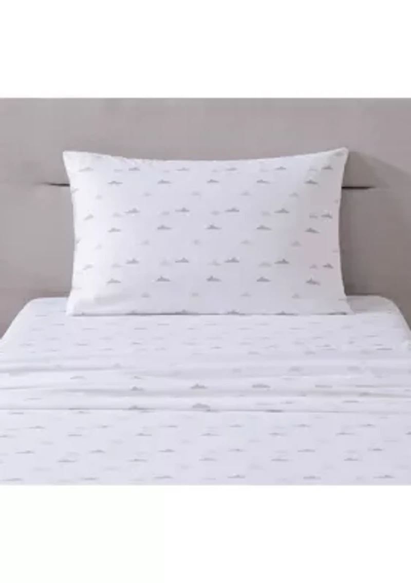 Cloud 3-Piece Percale Cotton Sheet Set