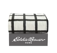 Bunkhouse Plaid Plush Fleece Throw Blanket