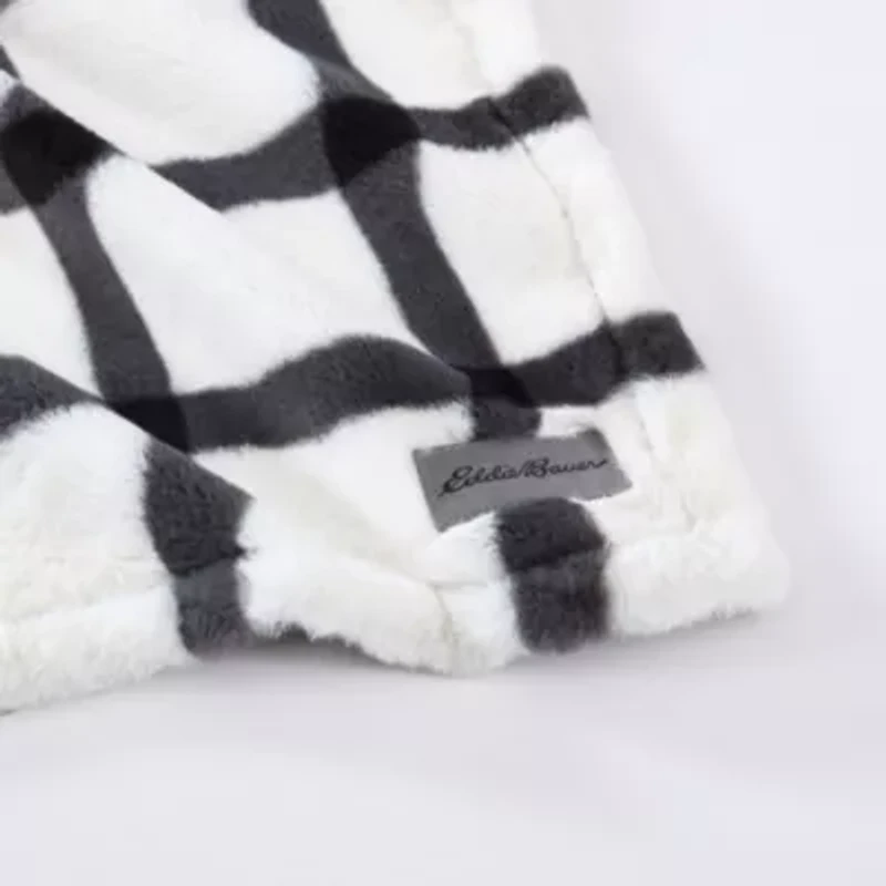 Bunkhouse Plaid Plush Fleece Throw Blanket