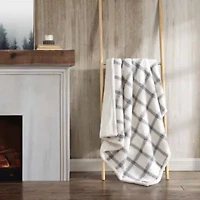 Bunkhouse Plaid Plush Fleece Throw Blanket