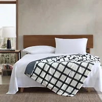 Bunkhouse Plaid Plush Fleece Throw Blanket