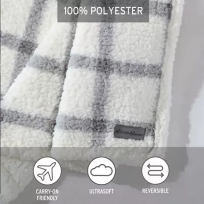 Bunkhouse Plaid Plush Fleece Throw Blanket