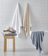 Oasis Solid 100% Cotton Terry 8 Piece Towel Set