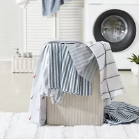 Coleridge Stripe 100% Cotton Percale- 4 Piece- Sheet Set
