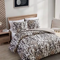 Abstract Leopard 100% Cotton- 3 Piece- Comforter Bedding Set