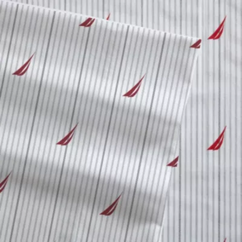 Audley Stripe 100% Cotton Percale- 3 Piece- Sheet Set