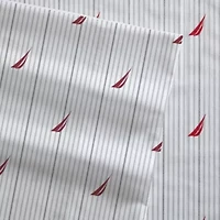 Audley Stripe 100% Cotton Percale- 3 Piece- Sheet Set