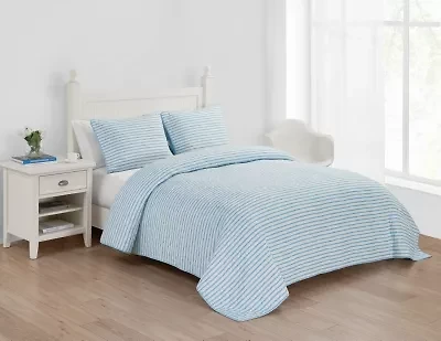 Double Stuff Cotton Quilt-Sham Set