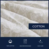 Tortola 100% Cotton Cotton- 3 Piece- Comforter Bedding Set