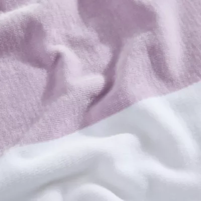 Poolside - Purple Beach Towel Yarn-Dye Stripe-2 Piece