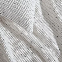 Speckled Waffle Natural Queen Duvet Cover Set-3 Piece