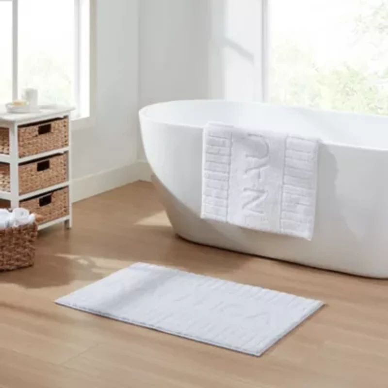 Nautica Logo Microfiber Bath Rug