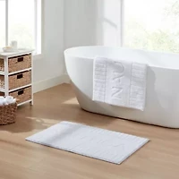 Nautica Logo Microfiber Bath Rug