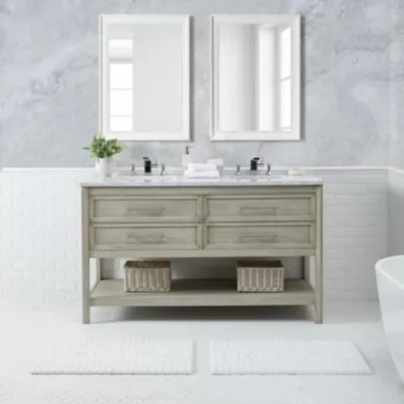 Nautica Logo Microfiber Bath Rug