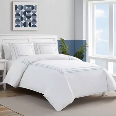 Alden Cotton Blend Plain Weave Duvet Cover Set