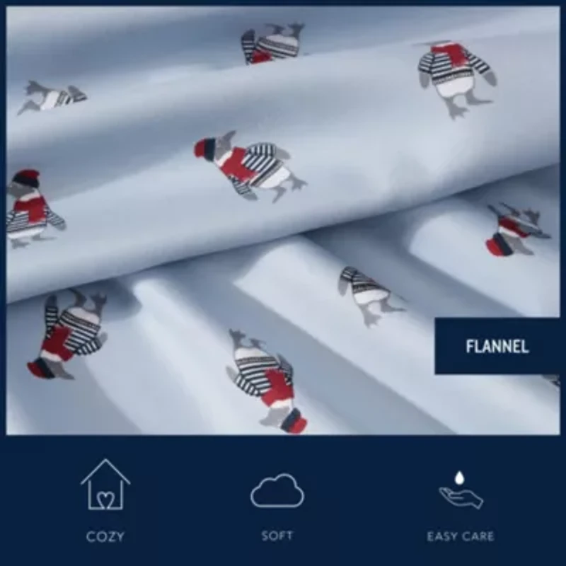 Penguin Toss Microfiber Sheet Set