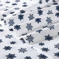 Snowflake Toss Microfiber Sheet Set