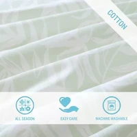 Art Of Palms 100% Cotton Comforter-Sham Set
