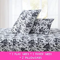 Betsey's Toile Microfiber Sheet Set