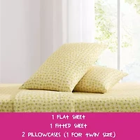 Sunflower Field Microfiber Sheet Set