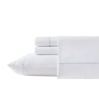 Scallop Embroidered 100% Cotton Sheet Set