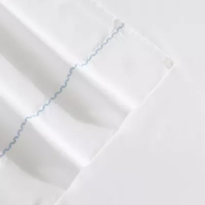 Scallop Embroidered 100% Cotton Sheet Set