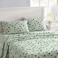 Holiday Pups 100% Cotton Sheet Set