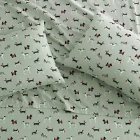 Holiday Pups 100% Cotton Sheet Set