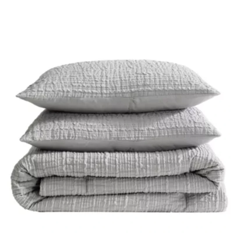 Serenity Wavy Lines Microfiber Comforter Set