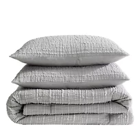 Serenity Wavy Lines Microfiber Comforter Set