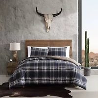 City Flats Plaid Microfiber Comforter Set