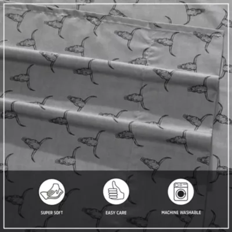 Steer Skulls Microfiber Sheet Set