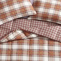 Edgewood Plaid Microfiber Comforter-Sham Set