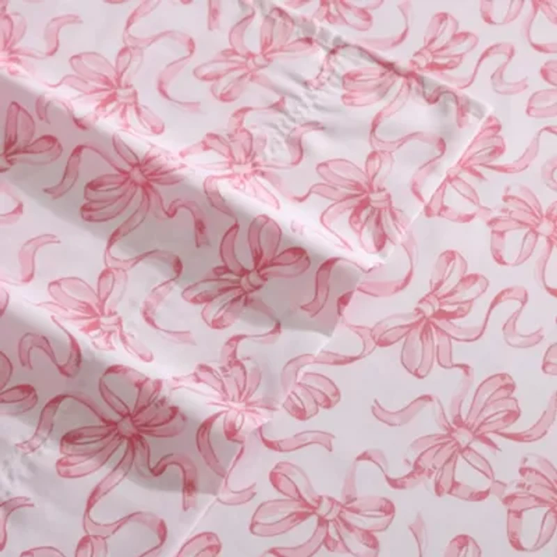 Ballet Bows Microfiber Sheet Set