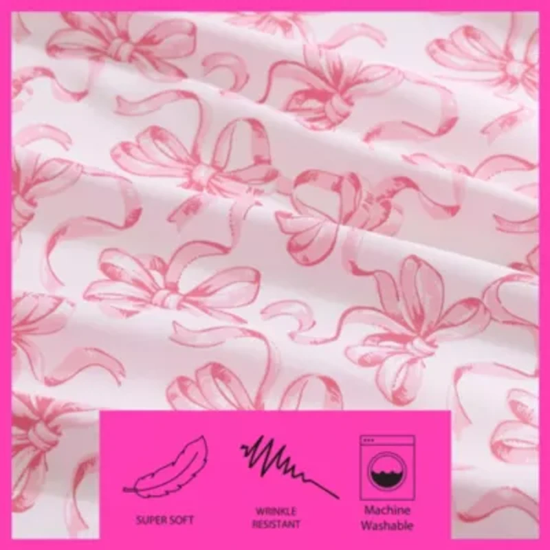 Ballet Bows Microfiber Sheet Set