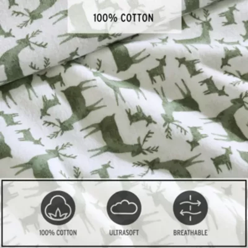 Deer Camp Cotton Sheet Set