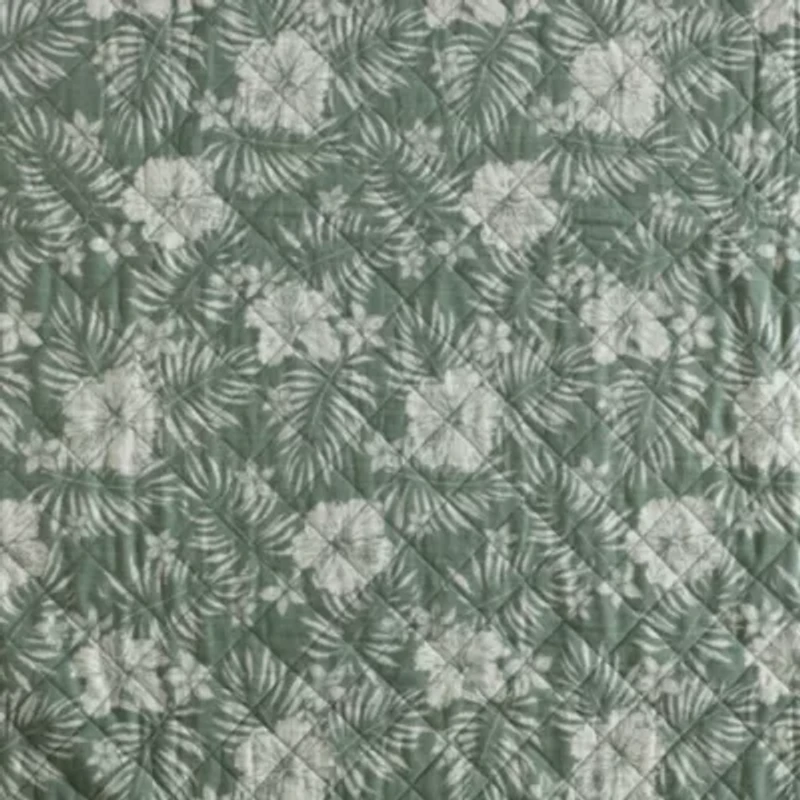 Hibiscus Jungle Cotton Quilt-Sham Set