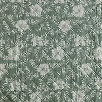Hibiscus Jungle Cotton Quilt-Sham Set