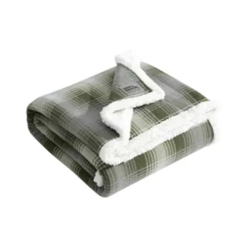 Nordic Plaid Microfiber Throw Blanket