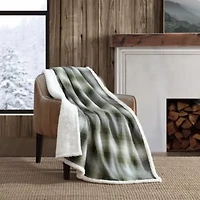 Nordic Plaid Microfiber Throw Blanket