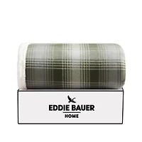 Nordic Plaid Microfiber Throw Blanket