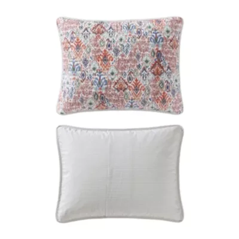 Ikat Tropics Cotton Quilt-Sham Set