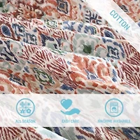 Ikat Tropics Cotton Quilt-Sham Set