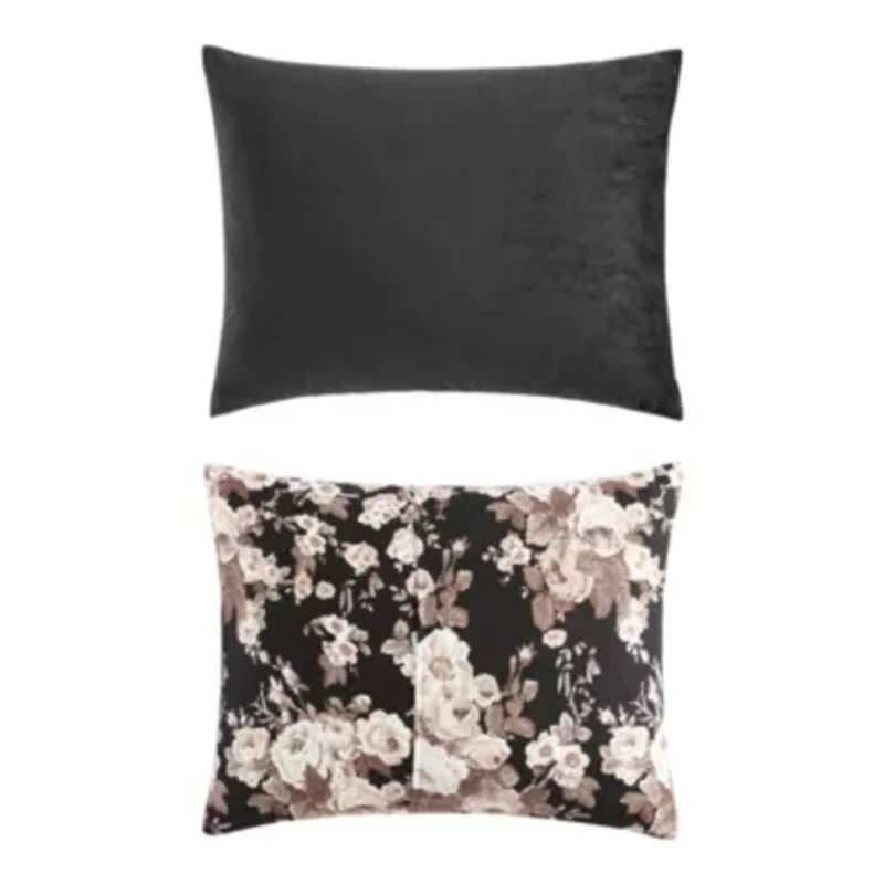 Velvet Solid Microfiber Comforter-Sham Set