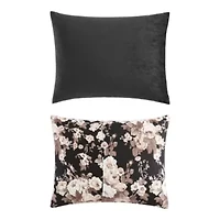Velvet Solid Microfiber Comforter-Sham Set